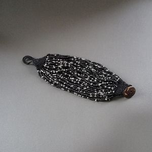 Seed bead thick bracelet